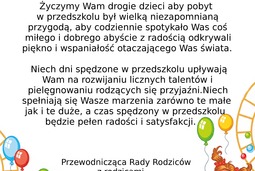 Ogólnopolski Dzień Przedszkolaka - życzenia